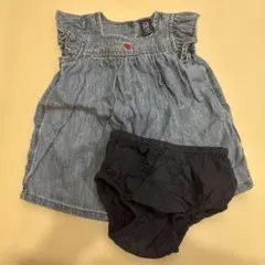 baby GAP デニムワンピース 3-6ヶ月