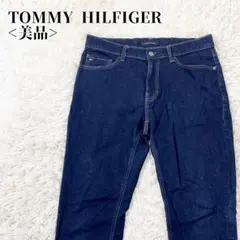 【美品】トミーヒルフィガー ダークブルー ストレッチデニム 32 30