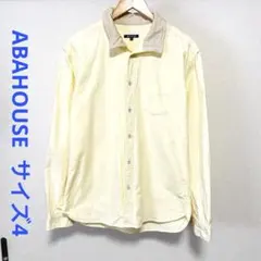 アバハウス 長袖シャツ サイズ4 イエロ ABAHOUSEのサムネイル