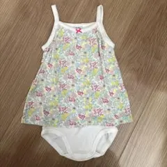 プチバトー　花柄ロンパース 18m/81cm
