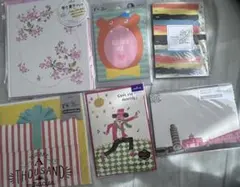 レターセット 寄せ書き ポストカードカード 6点