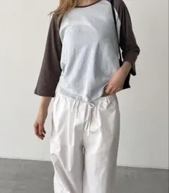 CANAL JEAN Lakey park ラグラン七分袖Tシャツ