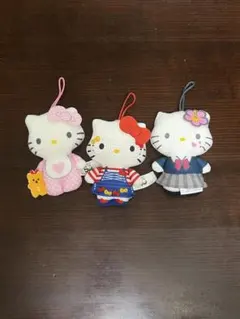 マックハッピーセット　ハローキティ ぬいぐるみ 3体セット　メガネ　JK ベビー