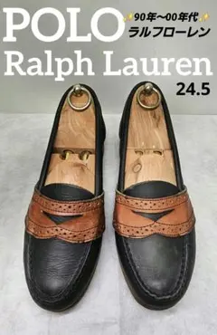 ✨90s激レア✨ POLO Ralph Lauren コインローファー 24.5のサムネイル