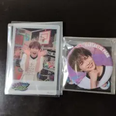 FANTASTICS ファンパ万博 佐藤大樹 缶バッチアンドクリアカード - メルカリ
