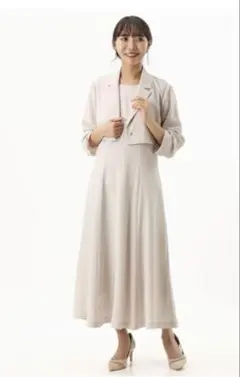 カールパークレーン　セットアップワンピース　ベージュ　5号