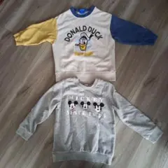 ミッキー＆ドナルドダック トレーナー　130