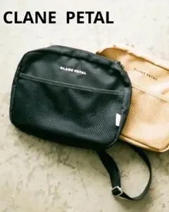 CLANE PETAL SMALL BAG　ブラック