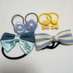 カラフルヘアゴムセット 6個