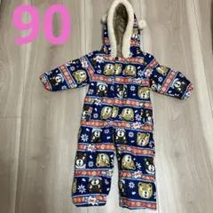 スノーウェア　90 ジャンプスーツ　くま　スキーウェア