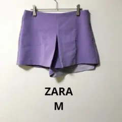 ZARA ショートパンツ パープル M ポリエステル
