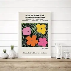 アンディ・ウォーホル キャンバスアートポスター レトロインテリア A3サイズ