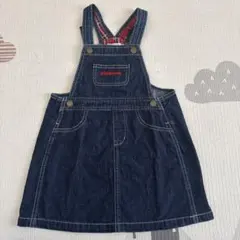 ミキハウス　ジャンバースカート 110cm デニム