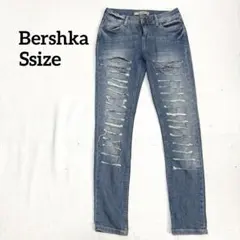 Bershka / ダメージ加工 / スキニーデニム / 34