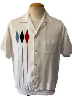 50s BOWLING SHIRT COLLEGIATE ボーリングシャツ - メルカリ