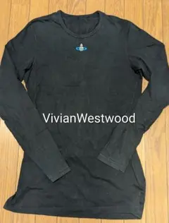 Vivienne Westwood オーブ刺繍 長袖カットソー ブラックのサムネイル
