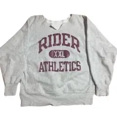 【レア】90s チャンピオン　リバースウィーブ3段プリント