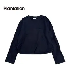 Plantation プランテーション 刺繍カットソー ロンT プルオーバー Mのサムネイル