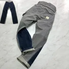 【極美品】KOJIMA JEANS デニム モンキー ヒッコリー ドッキング