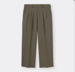 ワイドパンツ XLサイズ ツータックバギースラックス ユニクロ 男女兼用 GU