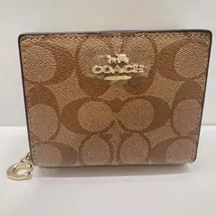 箱・ショップ袋付き❣️[コーチ] 財布(二つ折り財布) FC3309 カーキ