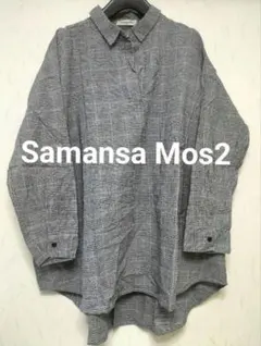 Samansa Mos2　サマンサモスモス柄アソート後ろ開きスキッパーチュニック