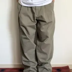 Eddie Bauer ツータックチノパンツ カーキ メキシコ製 ポロチノ風