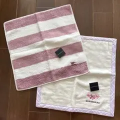 未使用　バーバリー　タオルハンカチ2枚セット　さくら　BURBERRY 桜