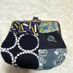 赤*ん様 パッチワークがま口財布