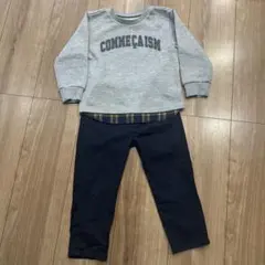 COMME CA ISM スウェットシャツとパンツセット 90-100cm