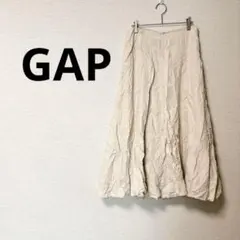 GAP 【サイズ6】ベージュ ロングスカート フレアスカート 裏地あり ギャップ