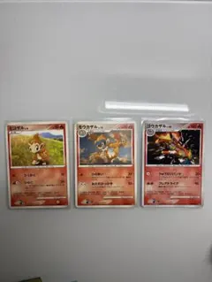 ポケモンカードゲームヒコザル モウカザル バシャーモ