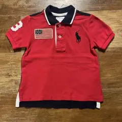 ラルフローレン　ポロシャツ　赤