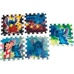 スティッチ キャラクター クッションマット 5枚 セット 連結 ディズニー
