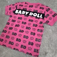 BABYDOLL 総柄Tシャツ ピンク 100cm 新品タグ付きのサムネイル