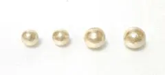 コットンパール　片穴　キスカ　 8mmと10mm　各2個