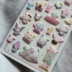 サンリオ ぷくっとシール シール 人気 ハンギョドン クロミ シナモン