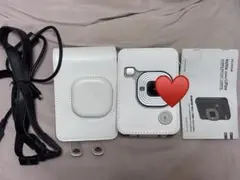 ︎ケース付きinstax mini LiPlay ストーンホワイト 本体