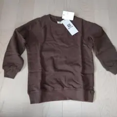 devirock トレーナー 110 モカブラウン 無地 綿100%