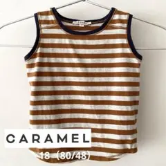 ♪即日発送 CARAMELキャラメル タンクトップ ボーダー 18（80/48）