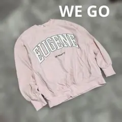 WEGO スウェット トレーナー　EUGENE ピンクM
