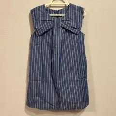 petit main☆ストライプノースリーブワンピース☆110