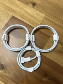 ホワイト Lightningケーブル、USB-C 3本セット