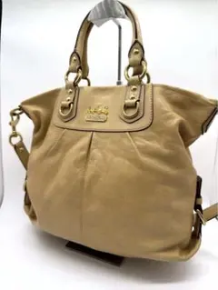 COACH ショルダーバッグ マディソン 2WAY ゴールド金具 A4 美品