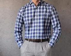 【BRUNELLO CUCINELLI】 定価約85%OFF ドレスシャツ Mのサムネイル