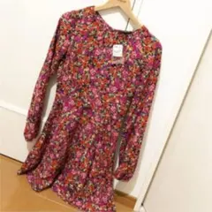 新品未使用タグ付き　forever21 花柄フレアワンピース