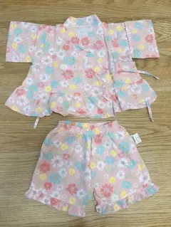 ベビー キッズ 甚平 お祭り ベビー服 女の子 和柄 花柄 セット