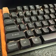 Keychron Q1 HE 8k・パームレスト・黒透明OSAキーキャップセット