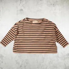 トラディショナルウェザーウェア ボーダー ボートネック Tシャツ へそ出しのサムネイル