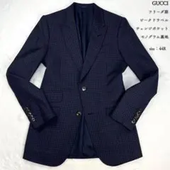 極希少 GUCCI トムフォード期 モヘア混 タキシード 拝絹 胡桃釦 46